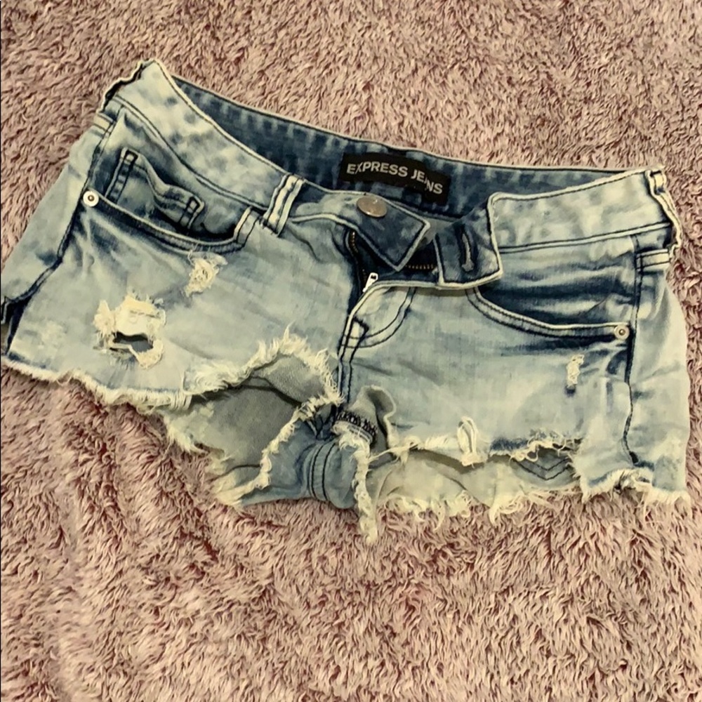 Denim shorts